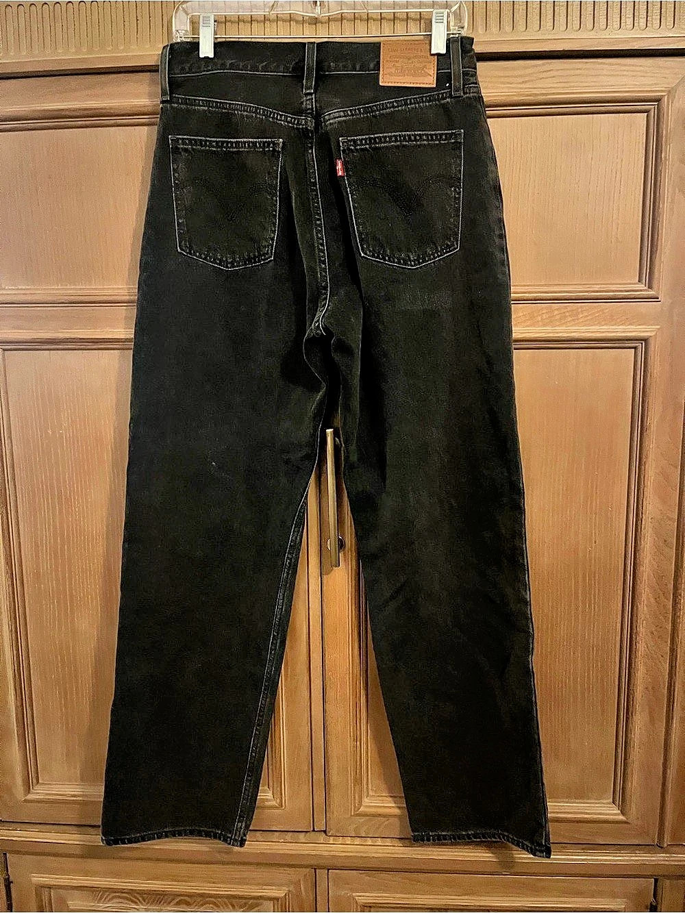 Levi's Dad Jean Straight Jeans Black Straight Leg Jeans Waist 28